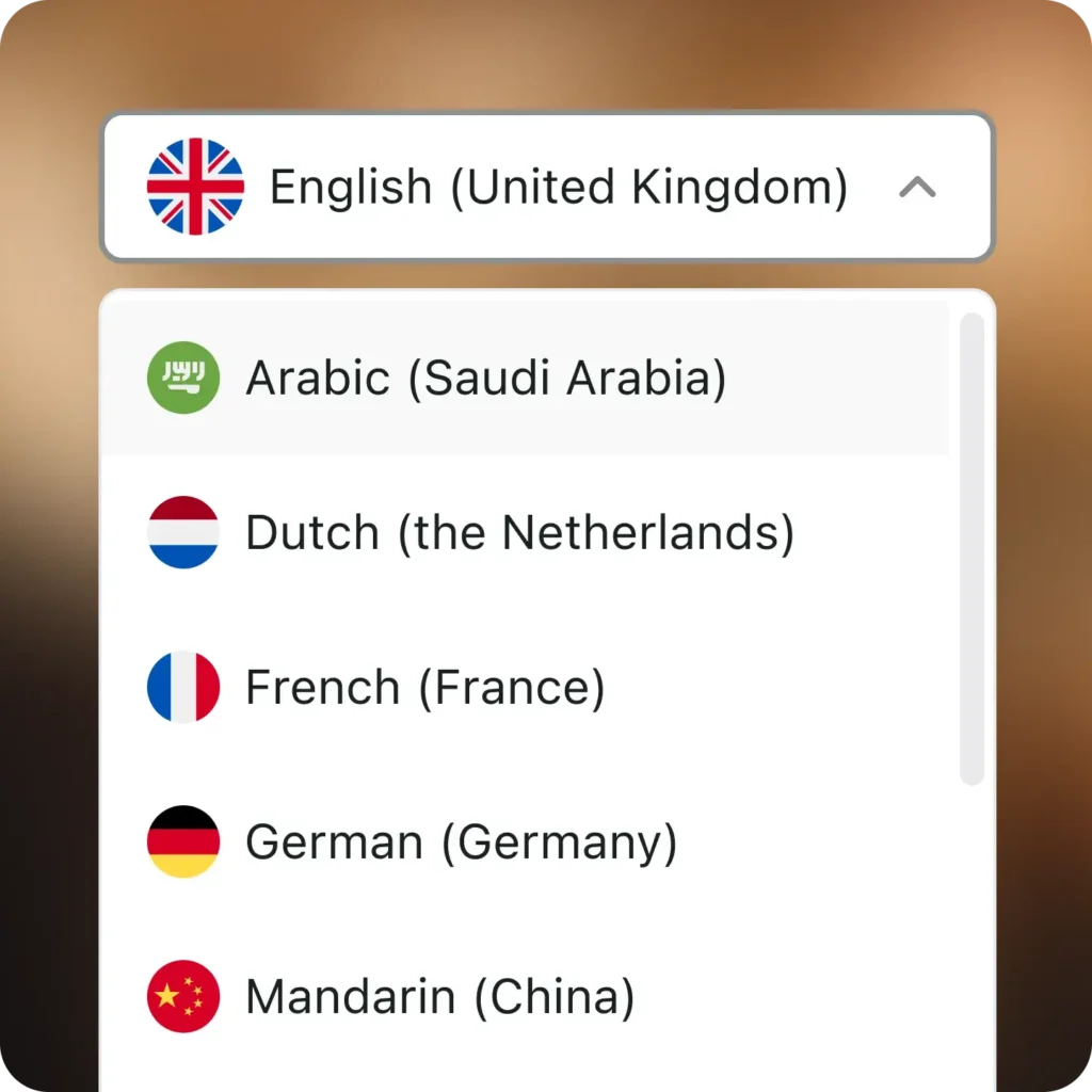language picker DnDuzBED